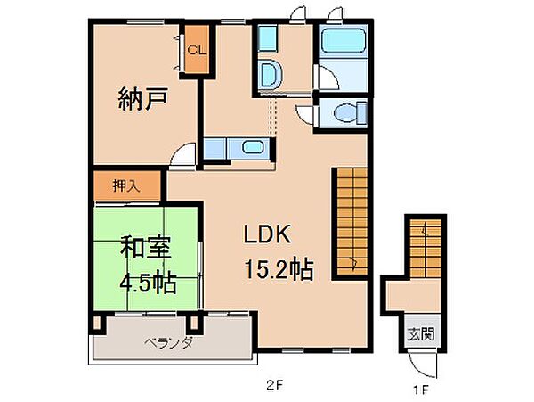 アマール名高 ｜和歌山県海南市名高(賃貸アパート1SLDK・2階・55.77㎡)の写真 その2