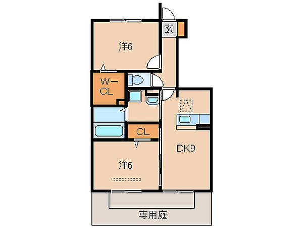 ＢＩＧ　ＪＯＹ　ＹＡＭＡＴＯ ｜和歌山県和歌山市土入(賃貸アパート2DK・1階・52.09㎡)の写真 その2