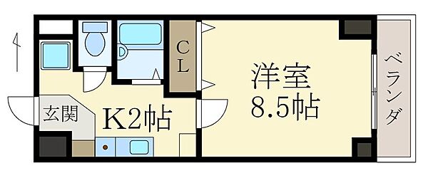 GM IWADE ｜和歌山県岩出市波分(賃貸マンション1K・5階・27.25㎡)の写真 その2