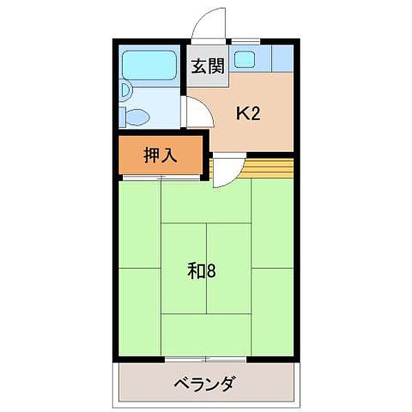 アップルハウス ｜和歌山県橋本市野(賃貸アパート1K・2階・22.60㎡)の写真 その2