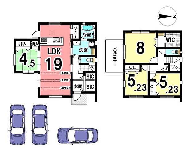 大容量のウオークインクローゼットがあり、沢山の衣類や小物もすっきり整理できます。