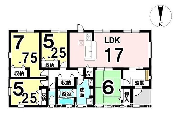 土地77.28坪、平屋の新築戸建てです！