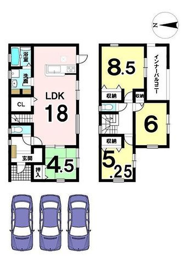 リビングに便利なクローゼットを設置しました。お部屋がスッキリ片付きますね