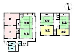中古戸建　桜井市桜井 6DKの間取り
