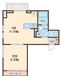 colline 1LDKの間取図画像