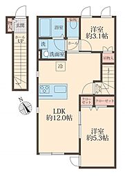 ミューク 2LDKの間取図画像