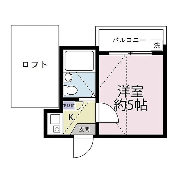 ＦＬＡＴ－Ｂ 207｜埼玉県さいたま市南区文蔵4丁目(賃貸アパート1K・2階・14.44㎡)の写真 その2