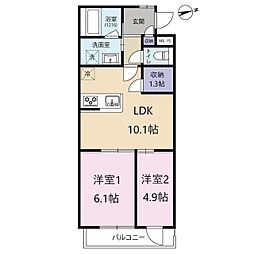 間取図画像 2LDK