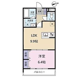SalonGrace 1LDKの間取図画像
