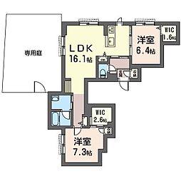 ジョイア浦和別所 2LDKの間取図画像