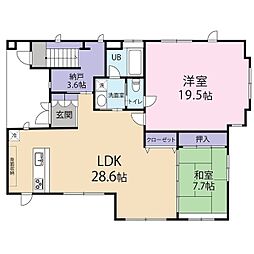 コートF 2LDKの間取図画像