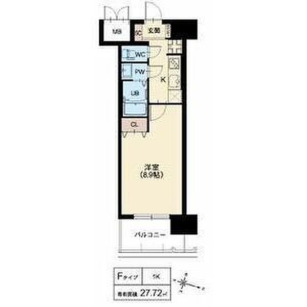 スプランディッド京橋EAST 703｜大阪府大阪市城東区鴫野東２丁目(賃貸マンション1K・7階・27.72㎡)の写真 その2