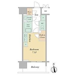 BLAU本町東 9階ワンルームの間取り