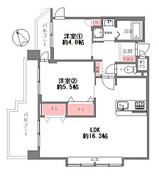 間取図画像 2LDK