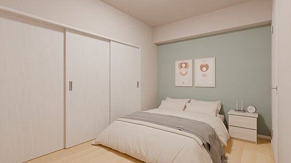 ウォークインクローゼット付きで、居室を広く使いやすい洋室です。