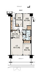 横濱山手テラス弐番館 3LDKの間取図画像
