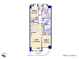サンクレイドル・レヴィール池袋 3LDKの間取図画像