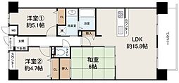 ファミールハイツ堺2番館 3LDKの間取図画像