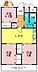 間取り：【間取図】◆大切なペットと一緒に暮らせます！（規約による制限あり）◆全居室収納あり！豊富な収納スペースで住空間がスッキリして快適に過ごせそうですね♪