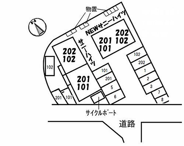 NEWサニーハイツ 102｜鳥取県米子市今在家(賃貸アパート1LDK・1階・35.30㎡)の写真 その18