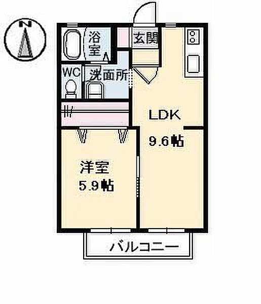 NEWサニーハイツ 102｜鳥取県米子市今在家(賃貸アパート1LDK・1階・35.30㎡)の写真 その2