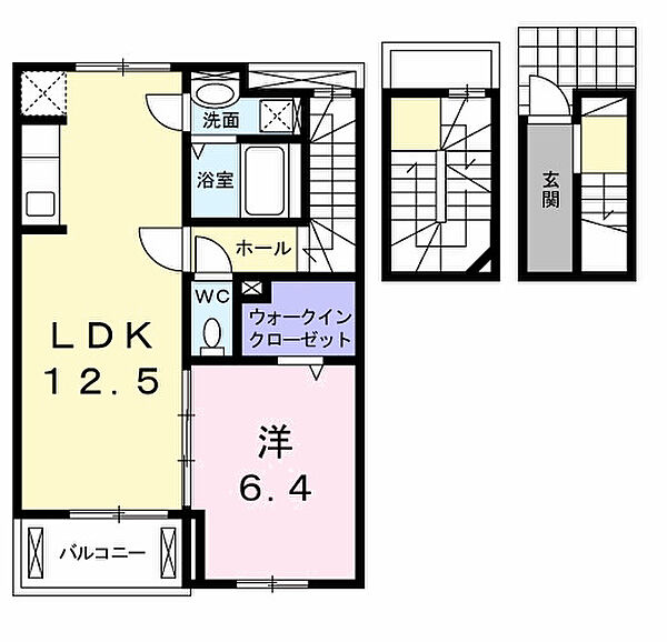 センターポイントI 302｜鳥取県米子市旗ヶ崎7丁目(賃貸アパート1LDK・3階・54.16㎡)の写真 その2
