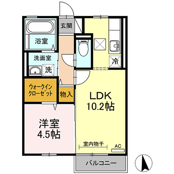 リバーポートSei 103｜鳥取県米子市東福原7丁目(賃貸アパート1LDK・1階・40.07㎡)の写真 その2