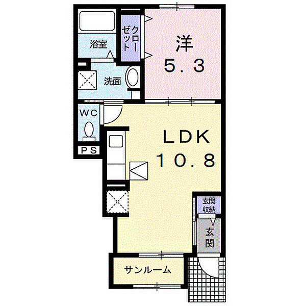 コロニオーロ 102｜島根県安来市安来町(賃貸アパート1LDK・1階・40.07㎡)の写真 その2