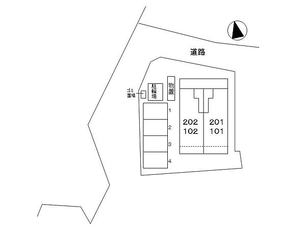 フェアリ－ガ－デン 201｜鳥取県米子市大谷町(賃貸アパート1DK・2階・42.04㎡)の写真 その20