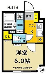 間取図画像 1K