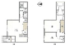 グラティアス　B 1階2LDKの間取り