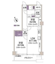 エル・アルカサル小石川 2LDKの間取図画像