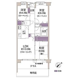 ディアパーク西船橋 3LDKの間取図画像
