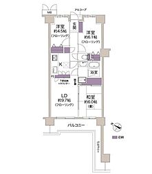 パークハイツ小豆沢 3LDKの間取図画像