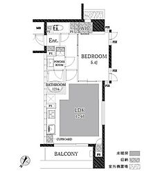 ファミール日本橋グランスイートプラザ 1LDKの間取図画像
