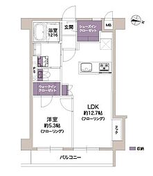セントラル小石川 1LDKの間取図画像