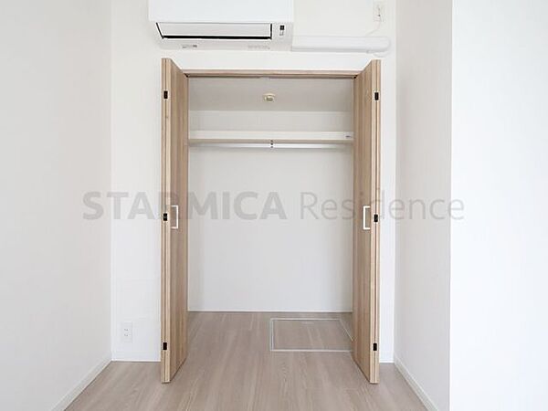 たっぷり収納できるクローゼット、室内をすっきりきれいに保てます