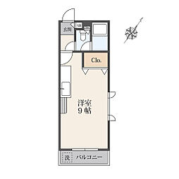 アール・メゾン ワンルームの間取図画像