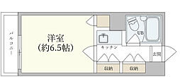 グローリア初穂新宿2 1Kの間取図画像