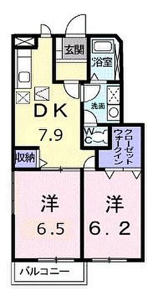 香川県高松市十川東町(賃貸アパート2DK・1階・48.28㎡)の写真 その4