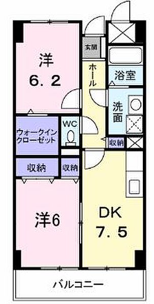 香川県高松市屋島西町(賃貸マンション2DK・3階・51.29㎡)の写真 その4