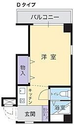 アルファエステート昭和町 3階1Kの間取り