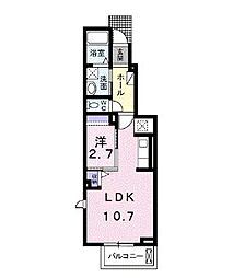 JR土讃線 善通寺駅 徒歩26分の賃貸アパート 1階1LDKの間取り