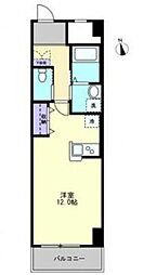 S-FORT栗林公園北 8階ワンルームの間取り