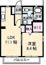 高松琴平電気鉄道長尾線 西前田駅 徒歩13分の賃貸アパート 2階1LDKの間取り