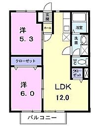 間取図画像 2LDK