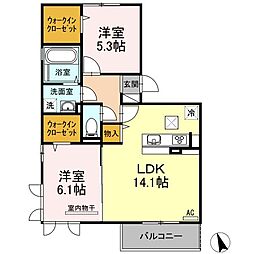 間取図画像 2LDK
