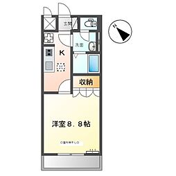プリマヴェーラ 1Kの間取図画像