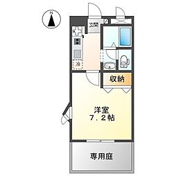 エスポア・タカスギ 1Kの間取図画像