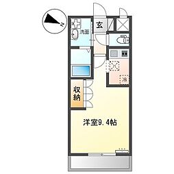 ラ・フォルテ 1Kの間取図画像